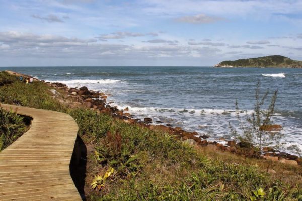 Conheça opções de trilhas na Praia do Rosa