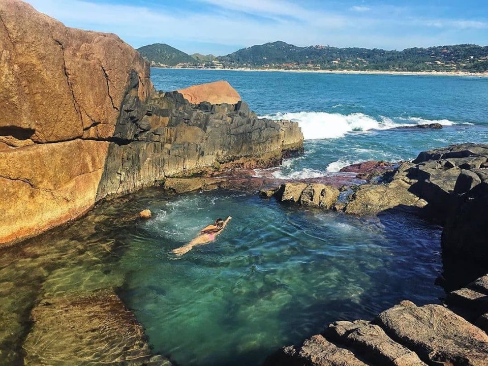 Os paraísos dentro da Praia do Rosa